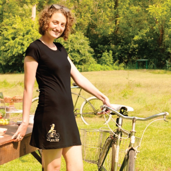 S-XXL Vintage Look Bicycling Tee Dress - Picture 1 of 5